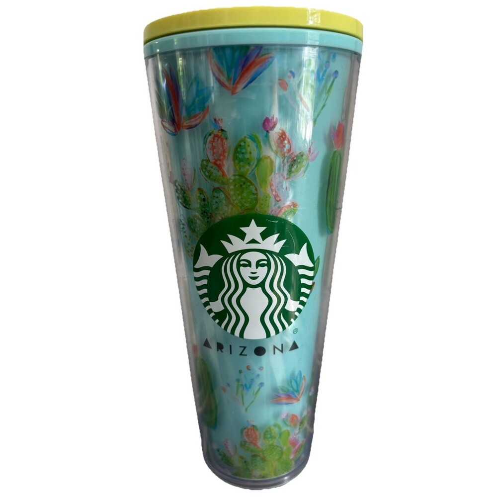 Starbucks Arizona Been There Cactus Cold Cup Tumbler Venti 24oz 2023 No Straw